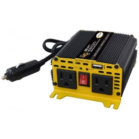 Go Power! Power Inverter, Modified Sine Wave, 450 W Peak, 225 W Continuous, 3 Outlets G75-GP225HD